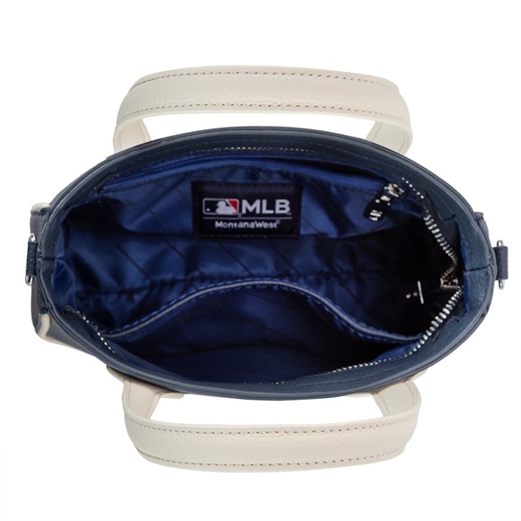 MLB New York Yankees Stripe Small Tote/Crossbody w/ Coin Pouch *Brand NEW* - Picture 5 of 6